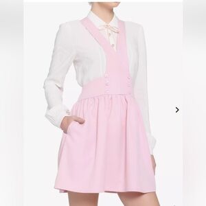 HOT TOPIC Pink Bib Skirtall